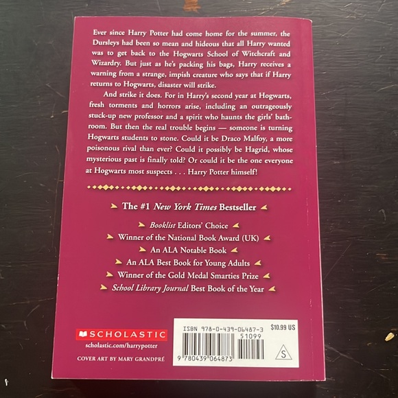 2000 Harry Potter and the Chamber of Secrets vintage paperback book JK Rowling - Picture 2 of 7